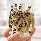 To My Daughter, Personalized Stemless Wine Glass, Gift For Daughter - 8