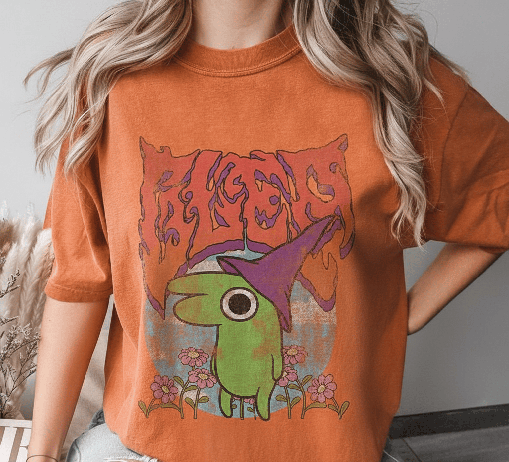 Smiling Friends Glep Vintage Heavy Metal Flowers Cartoon T-Shirt Sweatshirt Hoodie 