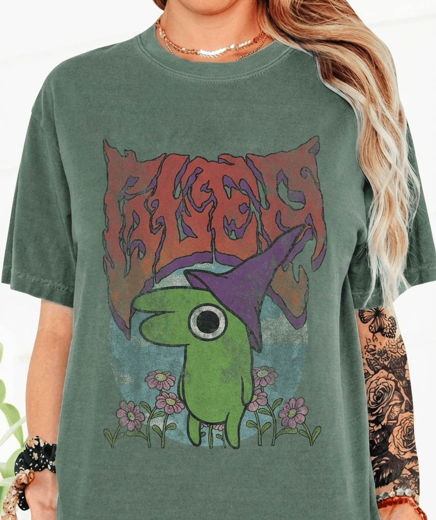 Smiling Friends Glep Vintage Heavy Metal Flowers Cartoon T-Shirt Sweatshirt Hoodie 