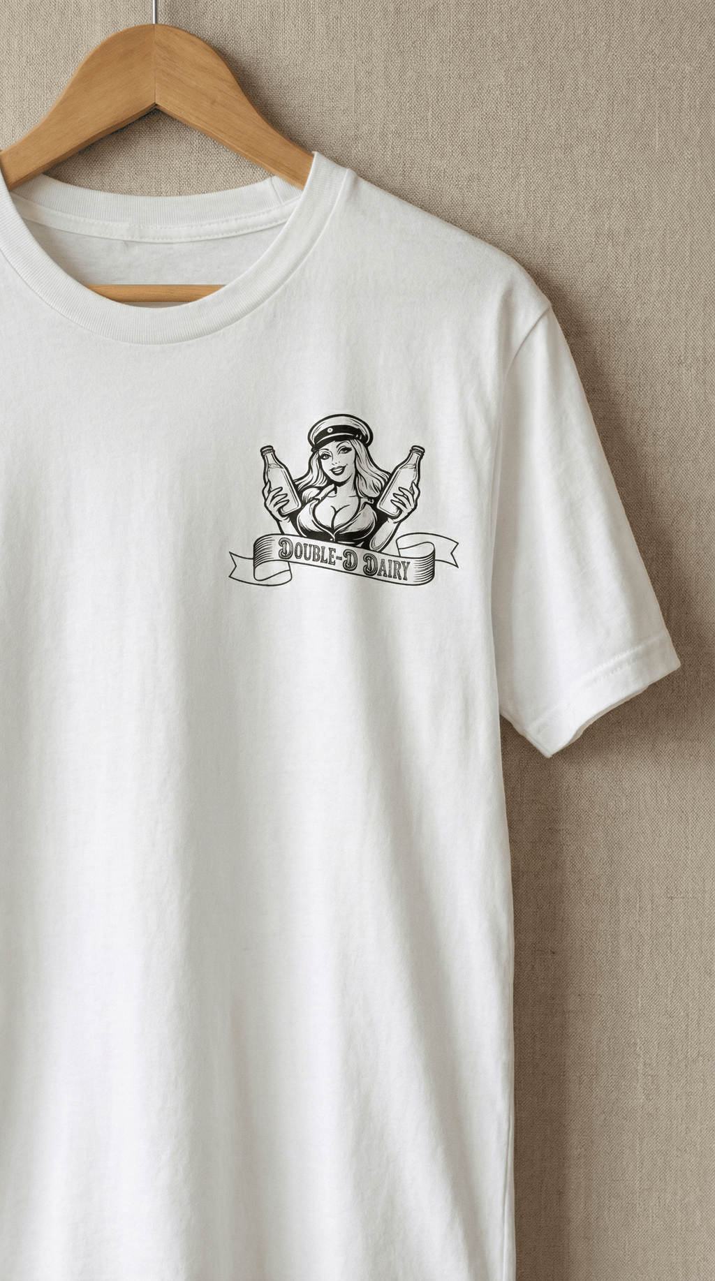 Double-D Dairy Farms - Men's Funny Graphic T-shirt