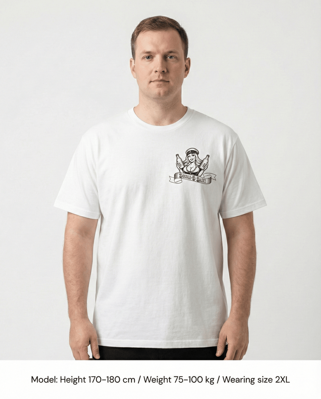 Double-D Dairy Farms - Men's Funny Graphic T-shirt
