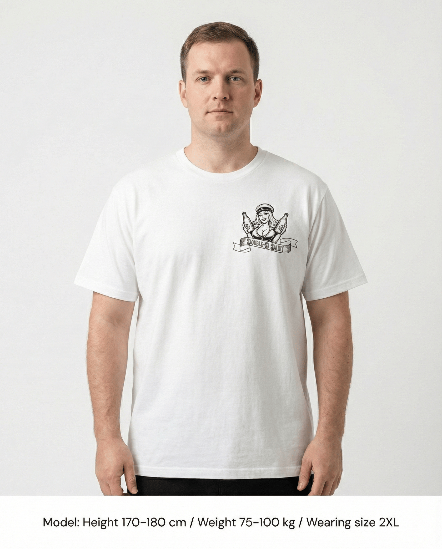 Double-D Dairy Farms - Men's Funny Graphic T-shirt