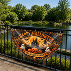 Happy Halloween Our Family, Personalized Fan Flag, Gift For Families - 7
