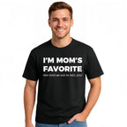Lustiges Baumwoll-T-Shirt „Mamas Lieblingssohn/Tochter – Ich bin Mamas Lieblingssohn/Tochter“ – Golfgeschenk für Damen und Herren, Sommerkleidung 