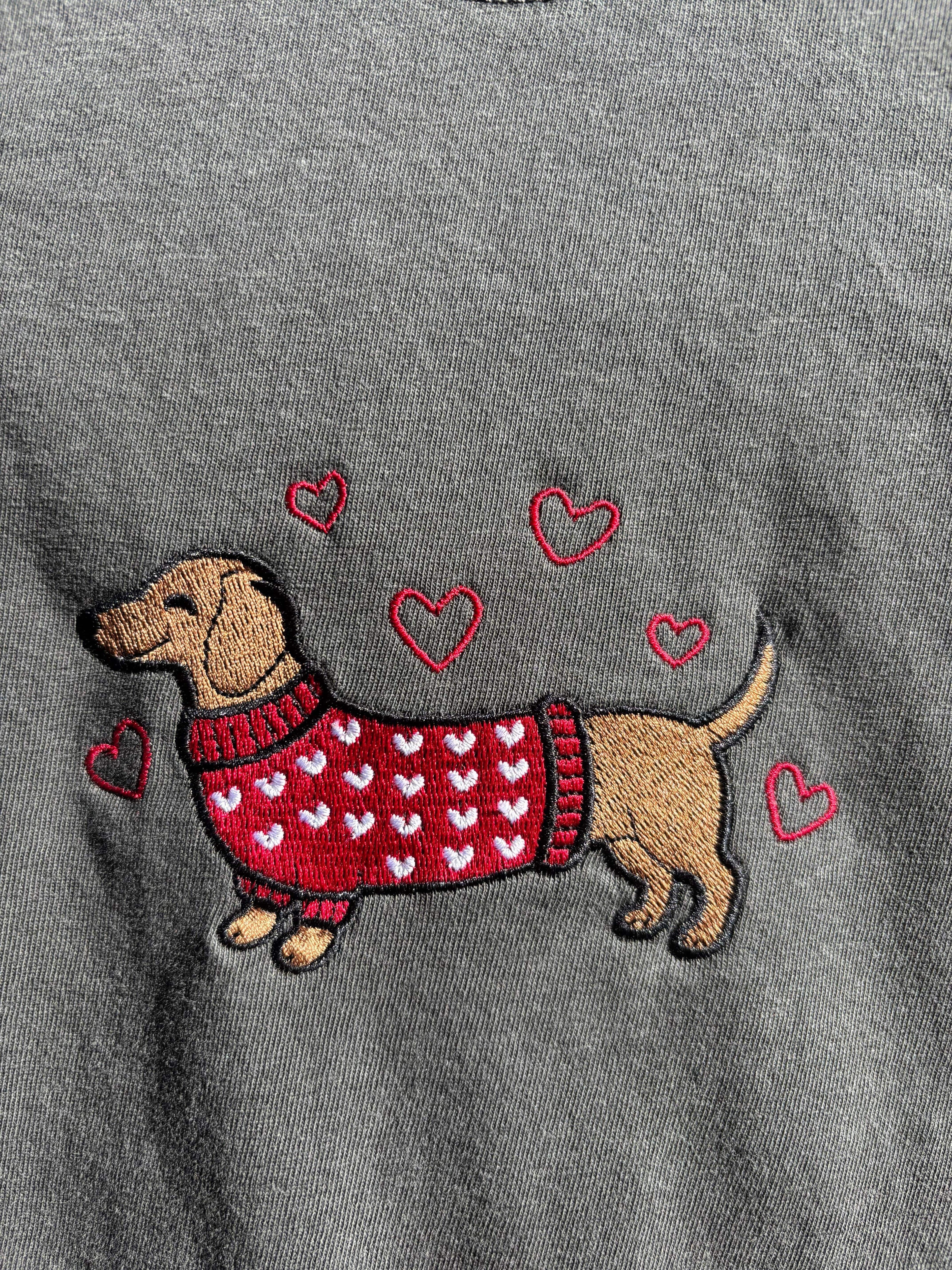 Valentines Dachshund Sweatshirt
