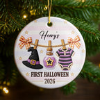 First Halloween, Ceramic Ornament, Gift For New Parents and Baby - 6