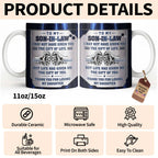 To My Son In Law, Personalized Coffee Mug, Gift for Son In Law - 4