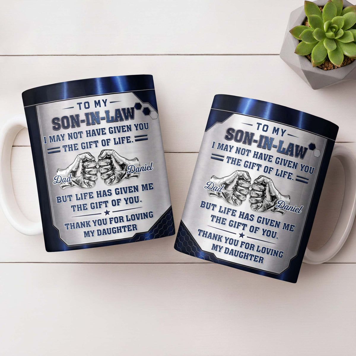 To My Son In Law, Personalized Coffee Mug, Gift for Son In Law - 9