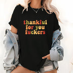Lustiges Thanksgiving-Sweatshirt, "Danke für euch, ihr Arschlöcher"-Shirt, Friendsgiving-Shirt, Dankbarkeits-Shirt, Lustiges Thanksgiving-Geschenk-Shirt, Herbst-Dankbarkeits-Shirt 