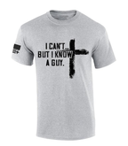 Mens Christian Tshirt I Can't But I Know A Guy Cross Short Sleeve T-shirt Fabric Menswear