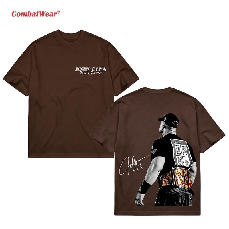 JOHN CENA THE CHAMP 2025 T-SHIRT, WWE-Fan-Shirt, John Cena WWE-T-Shirt, Unisex-Grafik für WWE-Fans, WWE-T-Shirt, Herren-Baumwoll-Rundhals-Top 