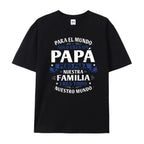 Latino Dad Spanish Graphic T-Shirt, Father's Day Birthday Gift For Him, Cotton Tee