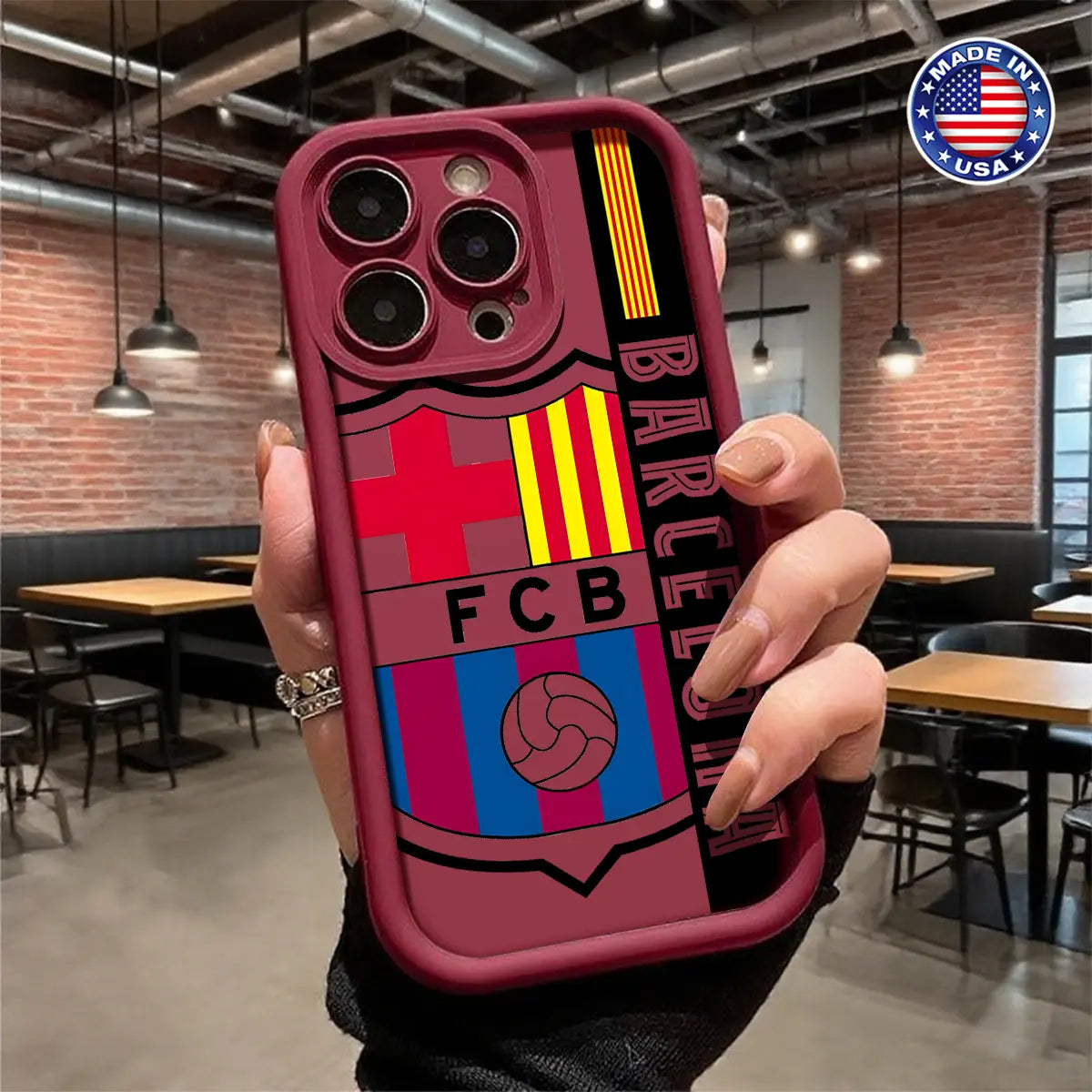 Barcelona FC Logo Phone Case for iPhone