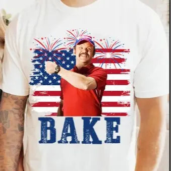 Shake and Bake 4th of July Matching Tee - Funny Couples Graphic T-Shirt