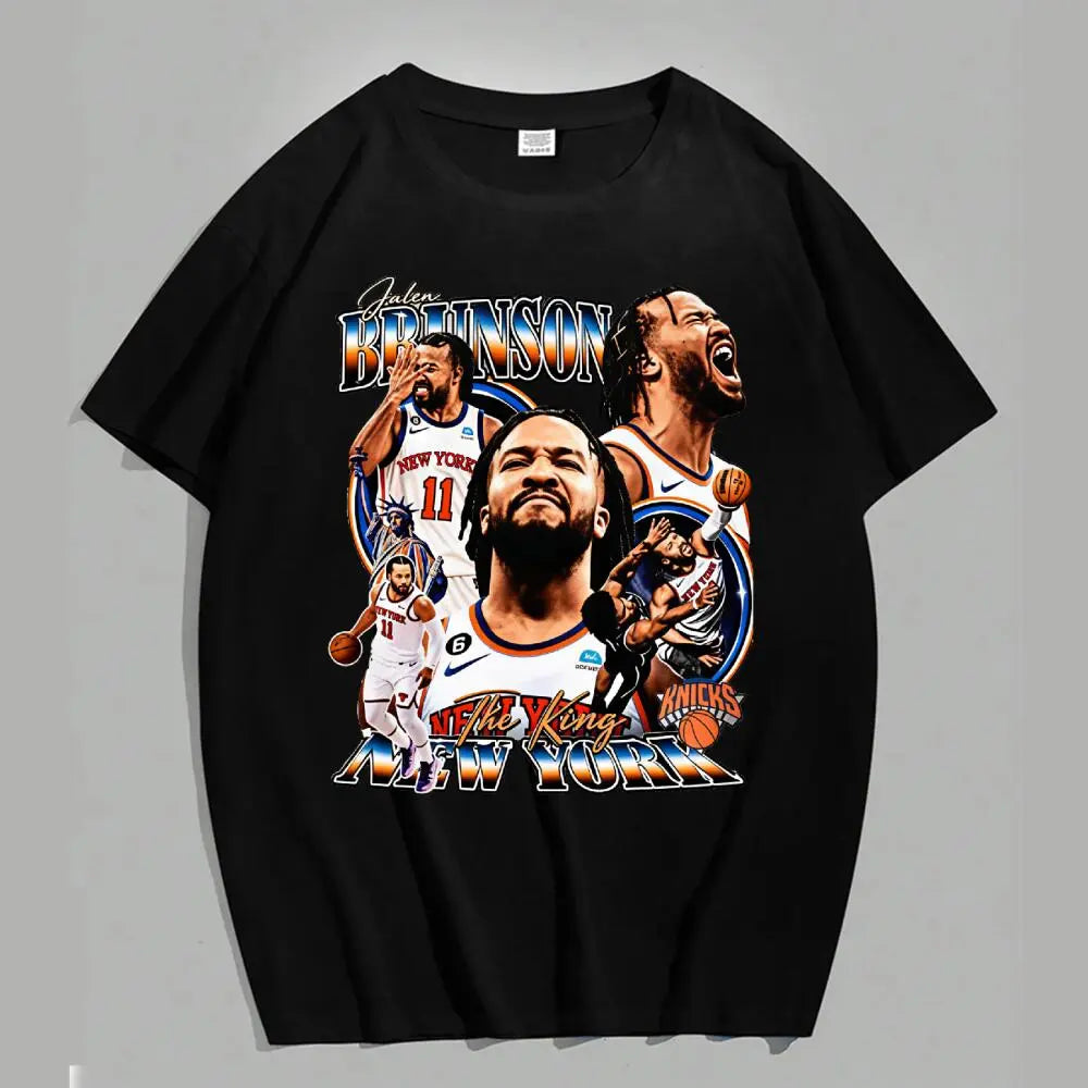 [Collection] Jalen Brunson "Brunson Burner" Graphic T-Shirt for Knicks Nation, Basketball Fans Apparel, Vintage Streetwear Tee, Unisex Fan Gift for Men & Women