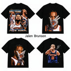 Jalen Brunson "Brunson Burner" Vintage Graphic T-Shirt - Retro Knicks Streetwear Tee for Basketball Fans