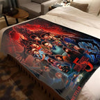 Stranger Things Staffel 5 Flanelldecke, groß, weich, leicht und warm, perfekt für Bett, Sofa, Büro, Camping, Reisen, Weihnachts- und Wintergeschenk