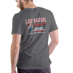LOU SASSOL PLUMBING Unisex Cotton T-Shirt We Go In Dry And Leave Wet Funny Design for Plumbing Enthusiasts Comfortable Cotton Playful Design Ideal for Everyday Wear