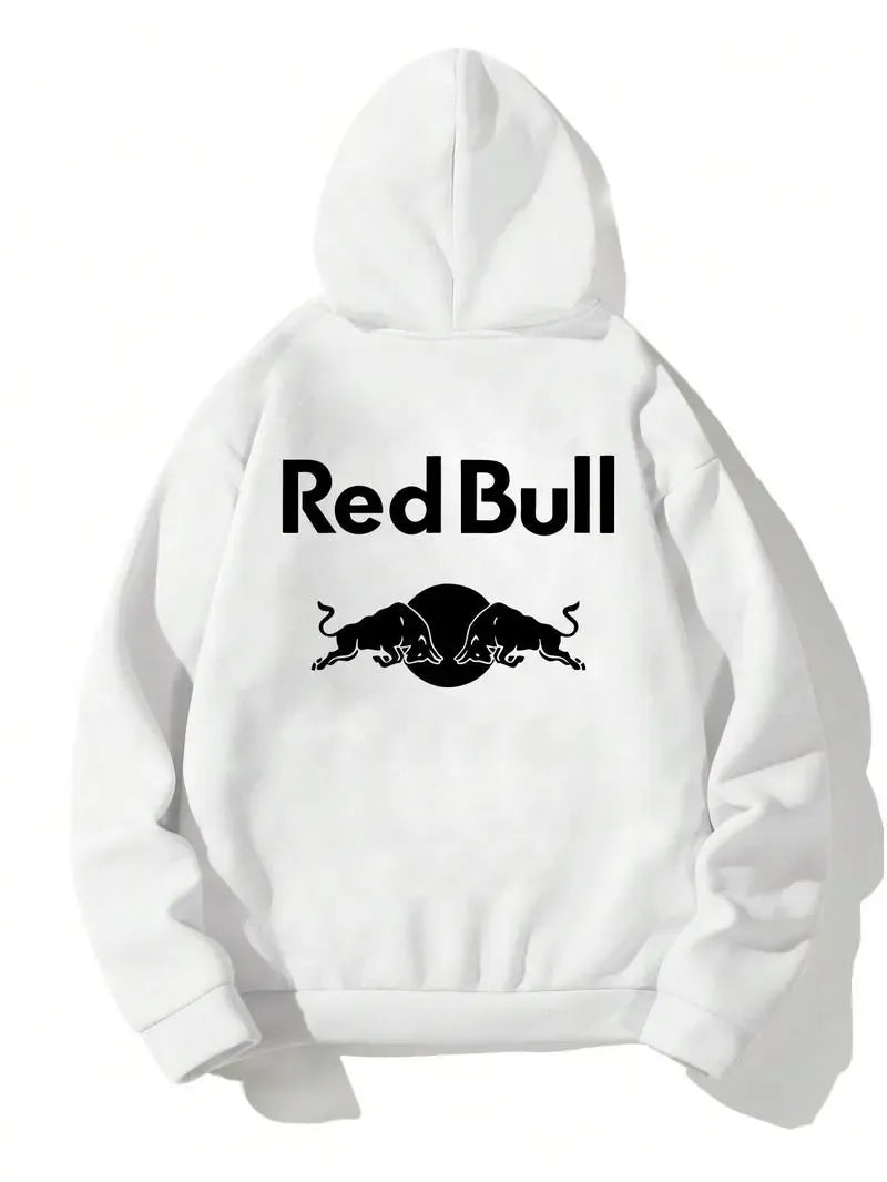 Black White Racing Unisex 2 Sides Hoodie