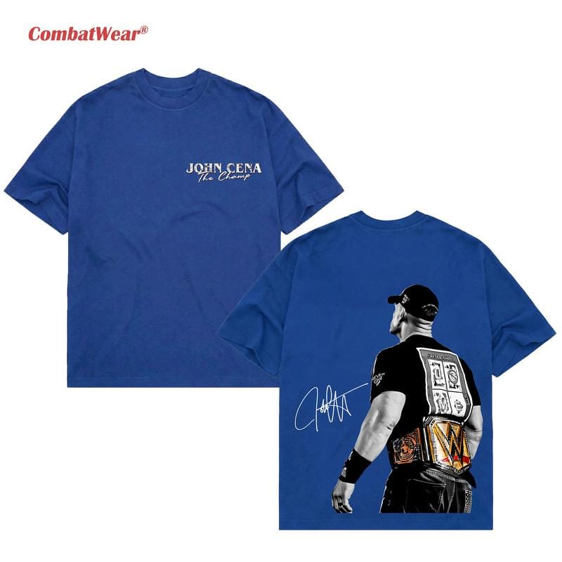 JOHN CENA THE CHAMP 2025 T-SHIRT, WWE-Fan-Shirt, John Cena WWE-T-Shirt, Unisex-Grafik für WWE-Fans, WWE-T-Shirt, Herren-Baumwoll-Rundhals-Top 