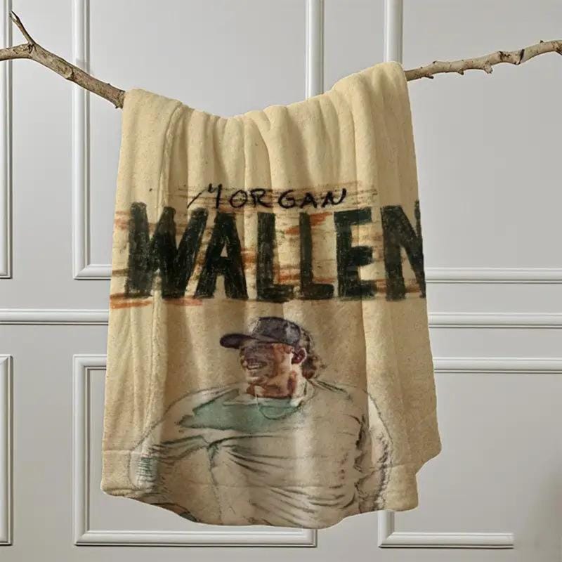 1 Stück Wallen Singer Flanelldecke mit Print – Weiches Polyester, leicht und tragbar, ideal für Sofa und Bett, Geschenk für Fans zu jeder Jahreszeit, moderner Stil, verschiedene Farben, Fanartikel | Promi-Motiv | Weiche Textur, Bettdecke 