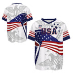️V-Neck USA Bald Eagle Graphic Soccer Jersey, 2026 USA Fans Jersey, Gift for Soccer Fans, America Soccer Jersey for Player