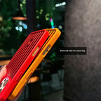 Aluminum Alloy Vertical Lines Phone Case – Premium Shockproof Protective Cover for iPhone 11–17 Series