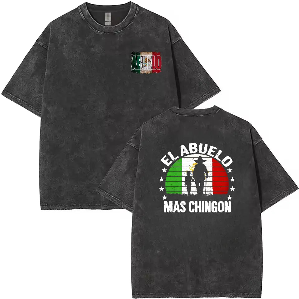 El Abuelo Mas Chingon Shirt, Mexico Abuelo Shirt Father’s Day Shirt, Cotton Graphic Tee, Father’s Day Gift for Dad, Tshirt for men