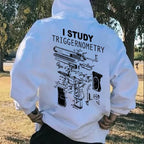 „Ich studiere Triggernometrie“-Shirt, lustiges T-Shirt für Waffenliebhaber, Pro-2A-Sweatshirt, taktischer Hoodie für Herren 