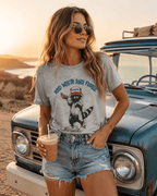 Feral Raccoon USA Graphic Tee | Funny Patriotic 4th of July Shirt
