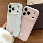 Cute Polka Dot And Heart Themed Phone Case Slim Lightweight And Scratch-Resistant For Everyday Use Minimalist And Cute Design For Apple 17 16 15 14 13