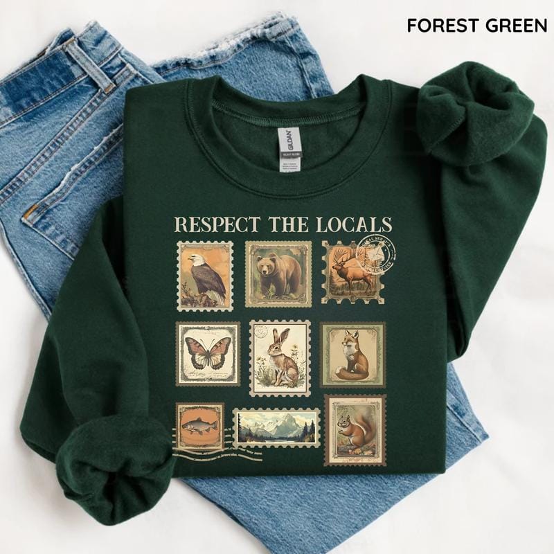 Respect The Locals Sweater Respect The Local Wildlife Crewneck