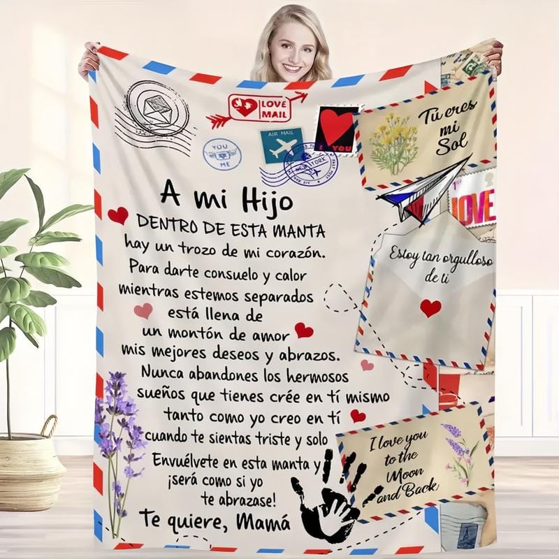 "A Letter to My Kids" Custom Blanket | Personalized Gift for Son & Daughter
