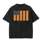 Hot Dog American Flag July 4th Patriotic Summer BBQ Funny T-Shirt