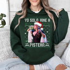 Jenni Rivera Yo Solo Wine A Pistear Sweatshirt, Lustiger Weihnachtshoodie, Geschenkidee für Sie und Ihn, Party-Hoodie, Unisex-Pullover 