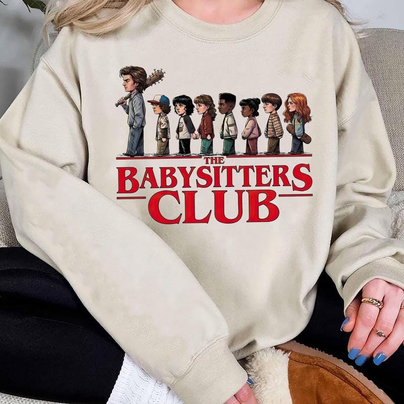Retro Steve Babysitter Club Shirt, Vintage Hawkins Graphic Tee, Steve Harrington Shirt for Fan, Funny Fandom Sweater Hoodie