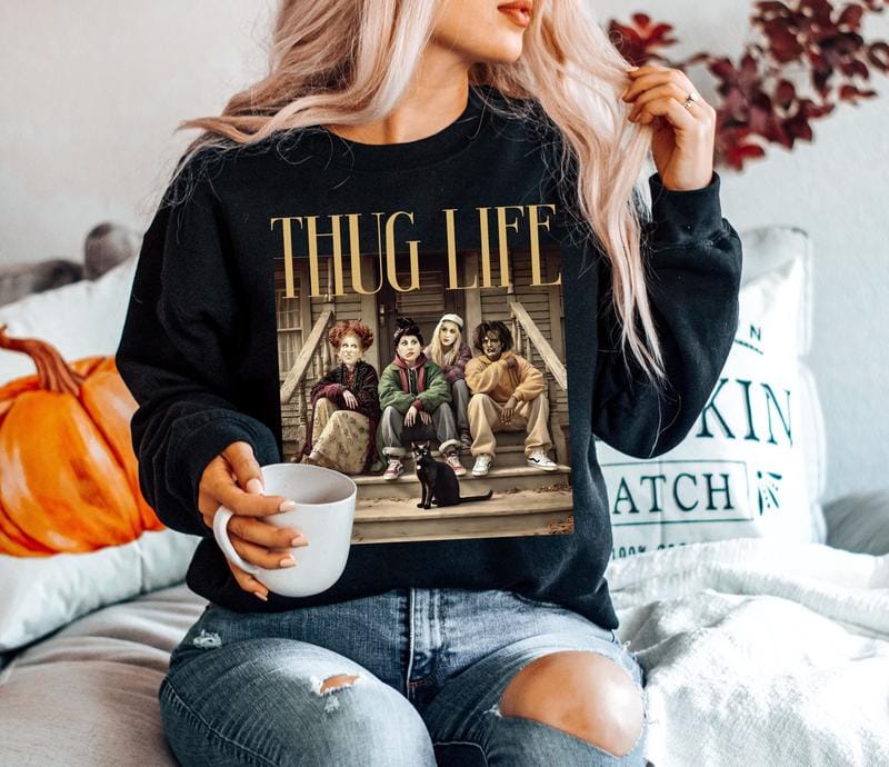 Thug Life Hocus Pocus Halloween Vintage T-Shirt, Sweatshirt, Hoodie 