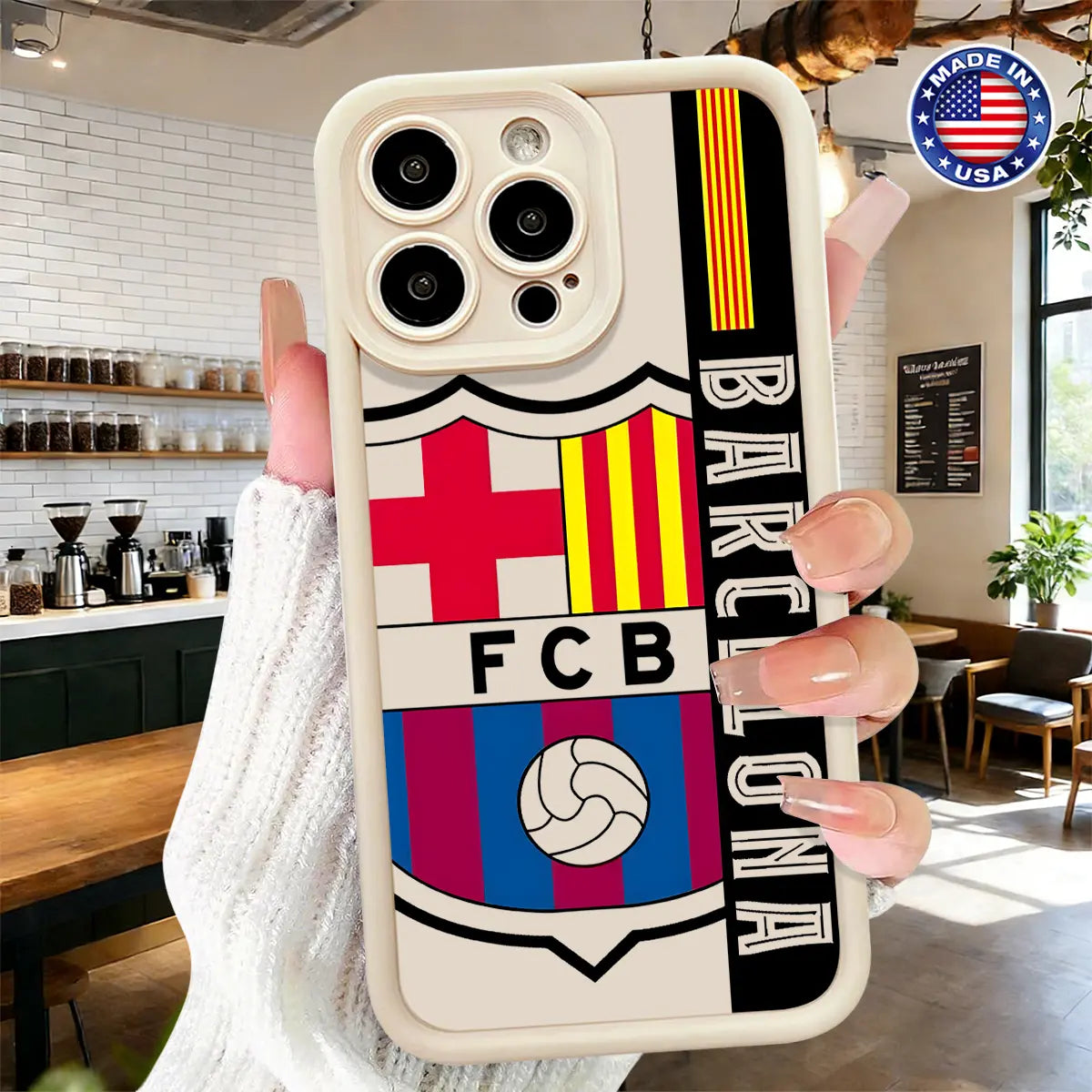 Barcelona FC Logo Phone Case for iPhone