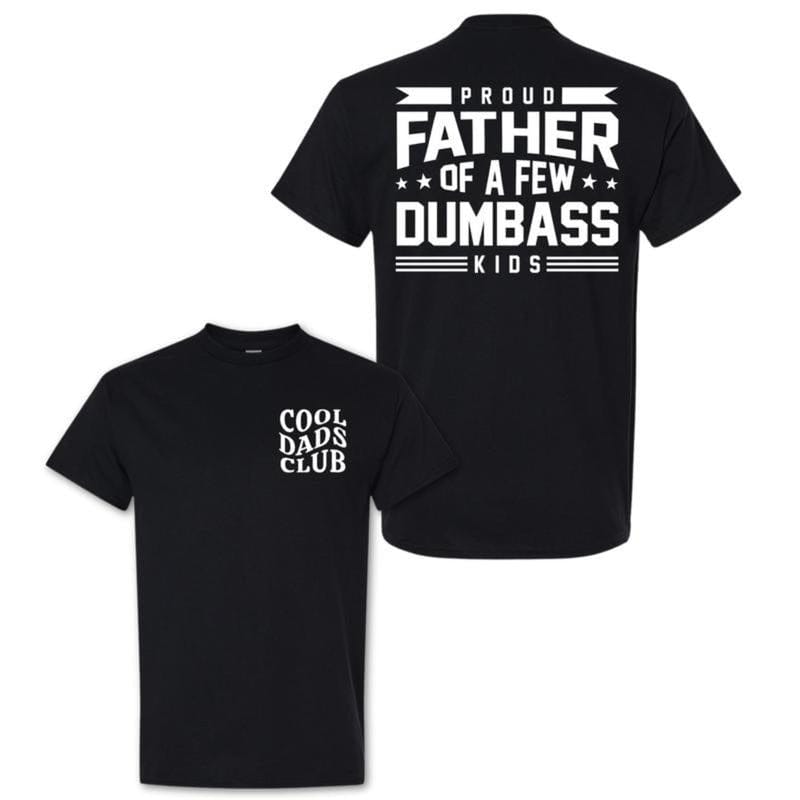 [Grafik-T-Shirts] Baumwoll-T-Shirt „Stolzer Vater einiger Dummköpfe“, Herren-T-Shirt mit Buchstabenaufdruck, lustiges Papa-T-Shirt, Vatertagsgeschenk, cooles Papa-Shirt, lustiges Shirt für Papa 