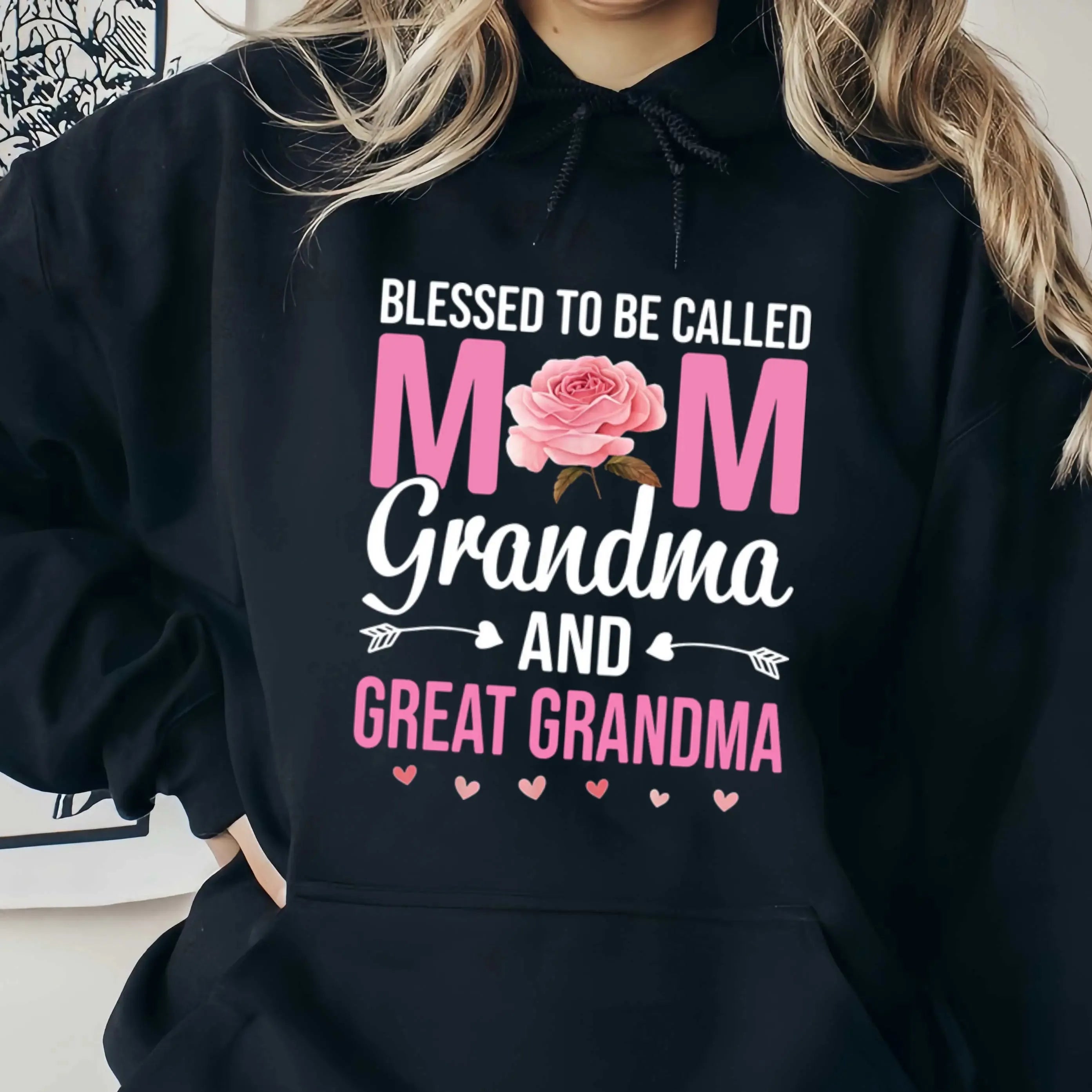 Blessed To Be Called Mom Grandma Great Grandma Soft Crew Neck Tee - Gift for Family