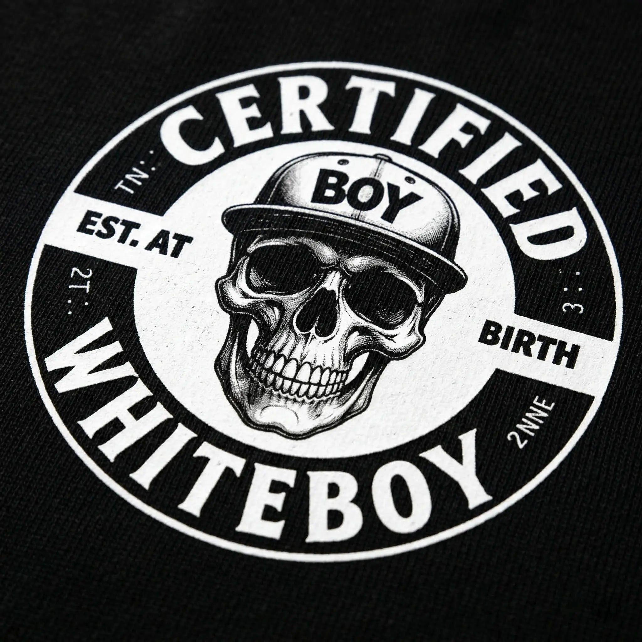 Certified Whiteboy Hoodie Skull Graphic Streetwear