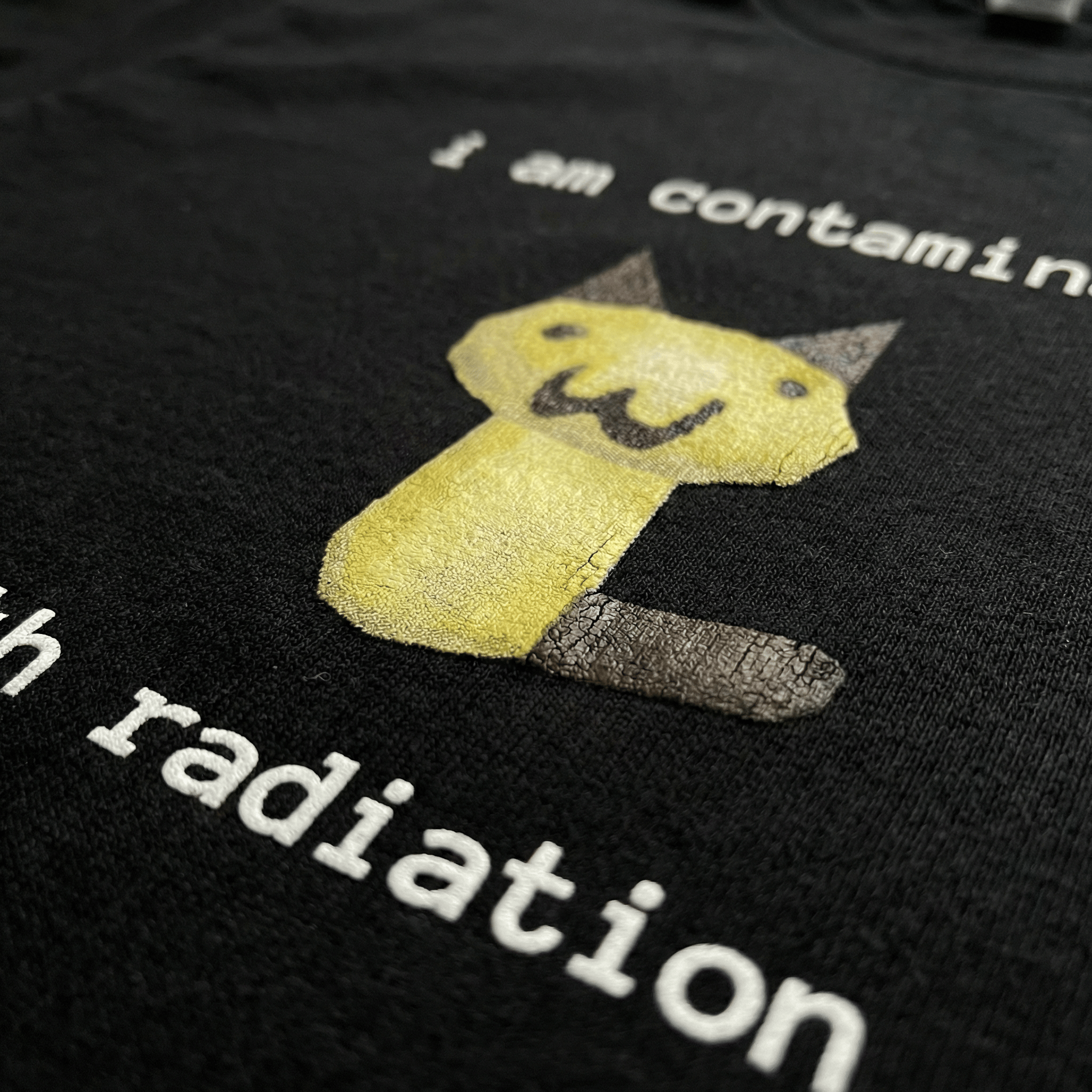 I Am Contaminated with Radiation Funny Cat Meme T-shirt
