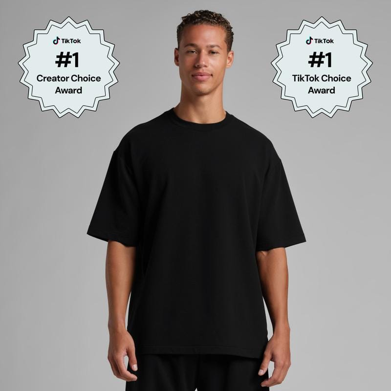 Comfrt | Luxe Terry Tee | Men's Micro French Terry Oversized T-Shirt Fabric Top
