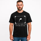 Lustiges T-Shirt mit Spermien-Motiv | Lässiges „Sehr altes Foto von mir“-Shirt | Trendige Unisex-Streetwear 