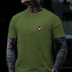 The Man The Myth Grandpa Bad Influence Monkey T Shirt Men Funny Cotton Graphic Tee Summer Casual Streetwear