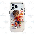 Cute 3D Cartoon Football Superstar Phone Case,Football Superstar   designer   Case, Soccer Player Graffiti Protective Phone CoverFor iPhone11 12 13 14 15 16 17 pro max and Samsung S21-S26 .Perfect for Her/Him Phone Caseslovely stylish gift designer