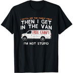Funny Dark Humor Shirts For Men, I Gotta See The Candy First - Funny Adult Humor T-Shirt Menswear Casual Cotton Smooth Top Basic