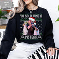 Jenni Rivera Yo Solo Wine A Pistear Sweatshirt, Lustiger Weihnachtshoodie, Geschenkidee für Sie und Ihn, Party-Hoodie, Unisex-Pullover 