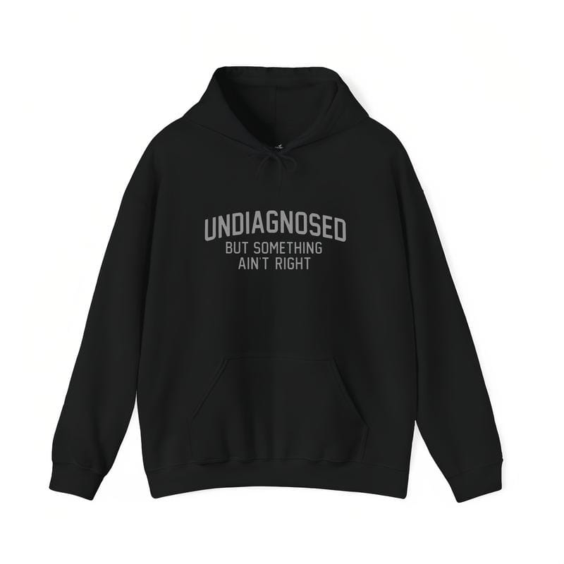 Short Sleeve Print Funny 'Undiagnosed But Something Ain't Right' Humor T-Shirt Casual Apparel