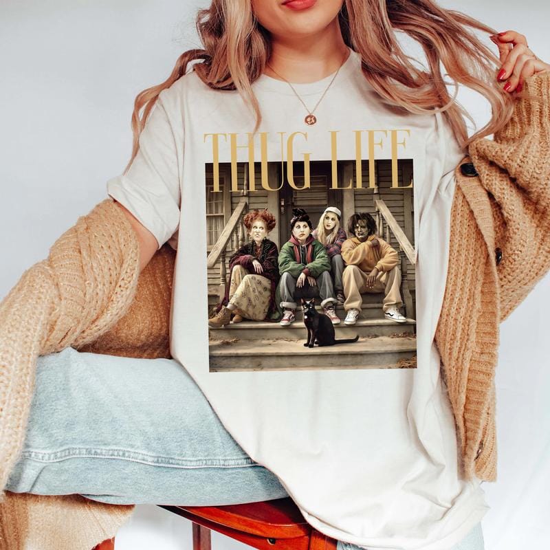 Thug Life Hocus Pocus Halloween Vintage T-Shirt, Sweatshirt, Hoodie 